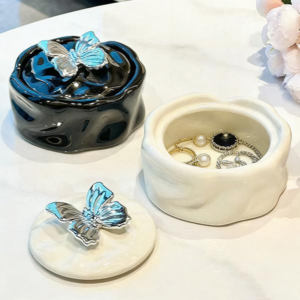 Ceramic Ashtray for Home Decoration Living Room Tabletop Storage Organizer Jewelry Display Light Luxury  Creative Ash Tray