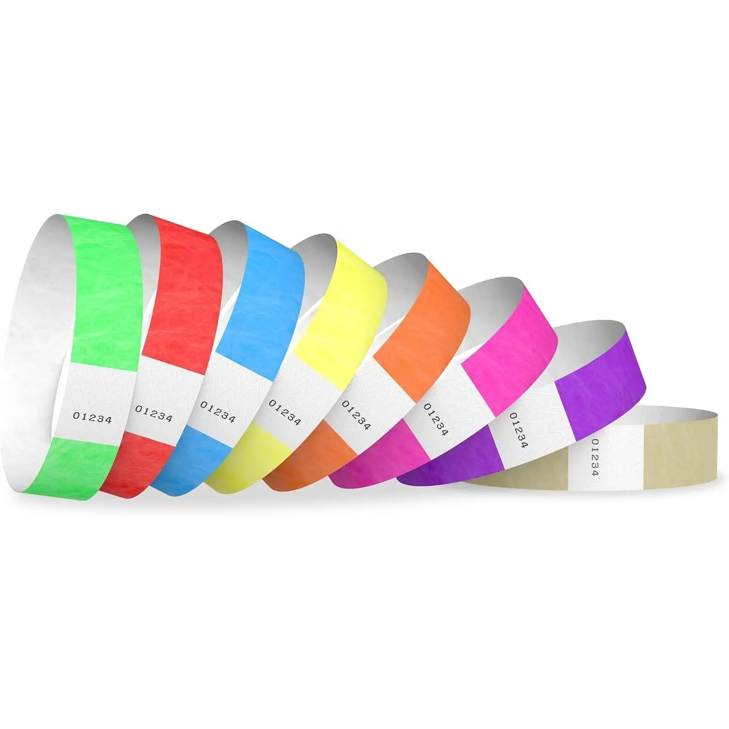 800 Tyvek Event Wristbands, 8-Color Variety Pack | Tamper-Proof Design Prevents Reuse – Premium-Grade Bracelets for Hospital, Medical ID, Party & VIP Identification