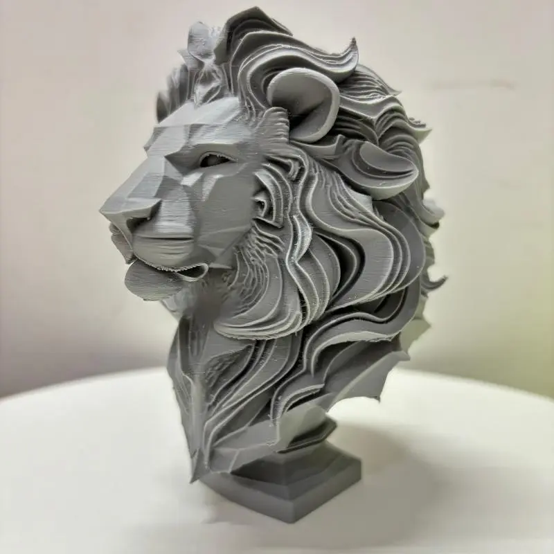 4.33 Inch Lion Sculpture, Decorative Figurine, Symbol of Courage and Confidence, Ideal for Home Decor, Office, Bar, Tattoo Shop, Perfect Gift for Men