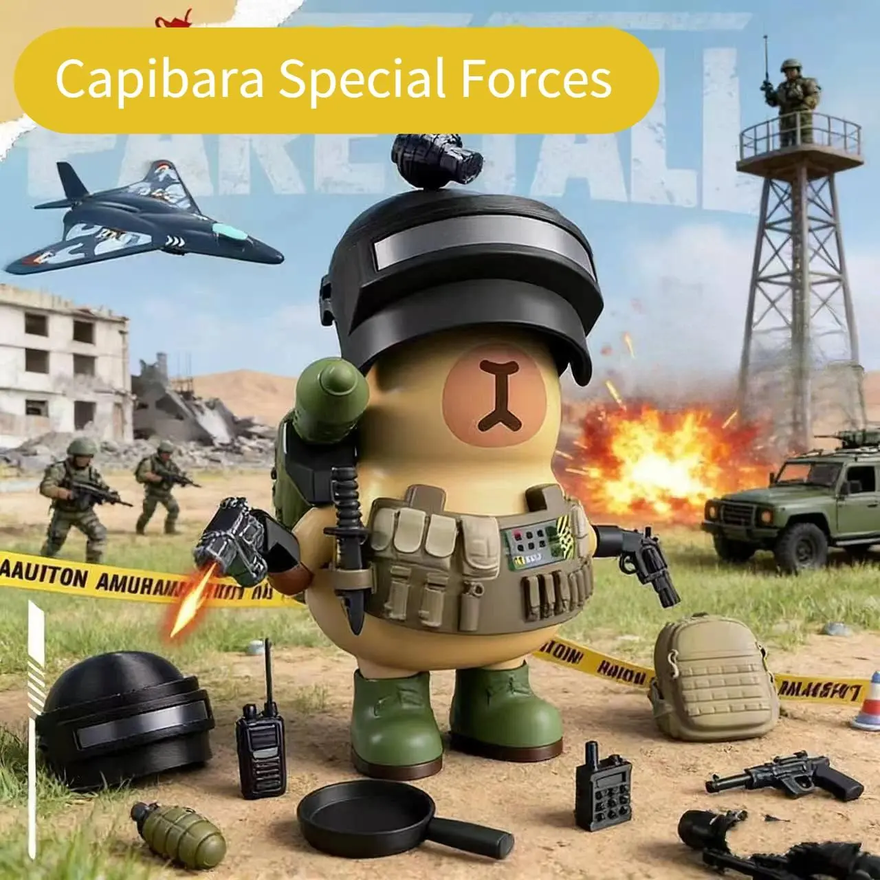 New Capybara Special Forces Kits Assembly Model Toy Magnetic Mecha Armor Set Decorations Kids Toys Gifts Genuine Magnetic Building Set