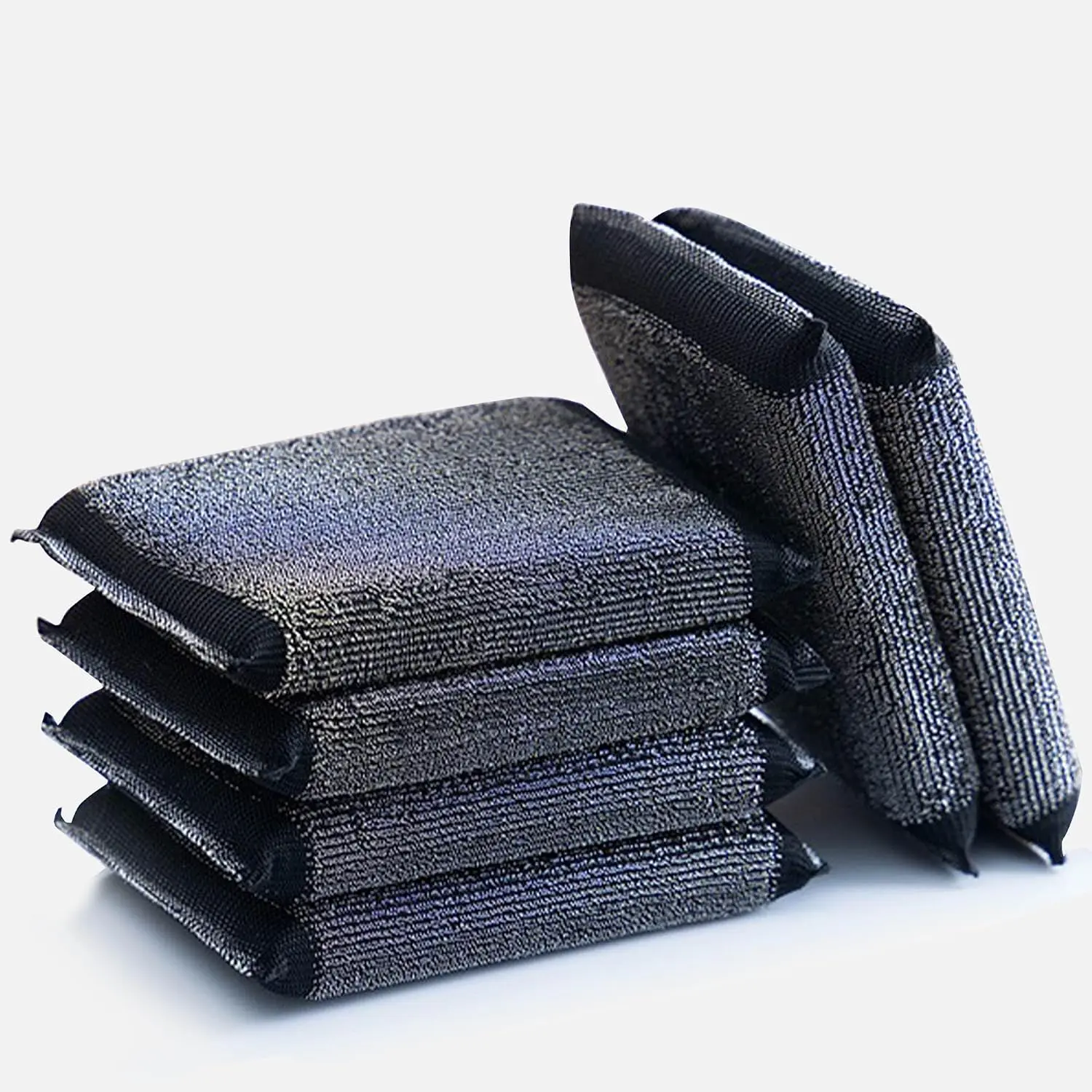 Steel   Dish Sponges - Kitchen Scrubbing Pads Pot  for Kitchen Non Scratch, Soft and  sponges for Cleaning (6 Pack)
