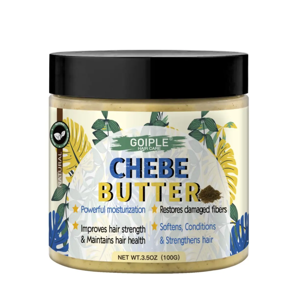 100g Chebe Butter Hair Care Cream, Hair Moisturizing and Conditioning Hair Butter, Hair Care Product for Dry & Damaged Hair Thickening and Moisturization - Deep Conditioning Hair Butter Grease for Men and Women, Hair Moisturizer