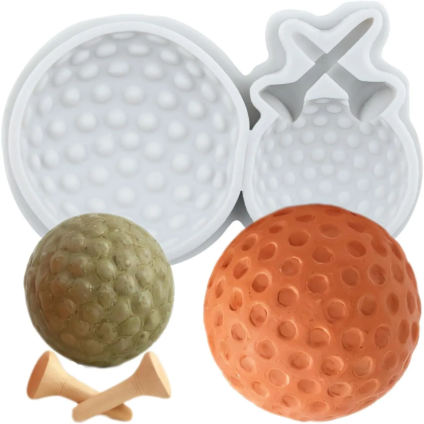 Golf Ball  Molds Golf Ball Fondant Candy  Mold |  Theme Cake Decorating Cupcake Topper Polymer Clay  Paste