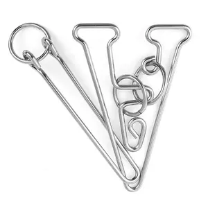 Wire Metal Puzzles Inteligencia Casse Tete IQ Games Adults Kids Disentanglement Iron Link Unlock Interlock Juegos De Ingenio
