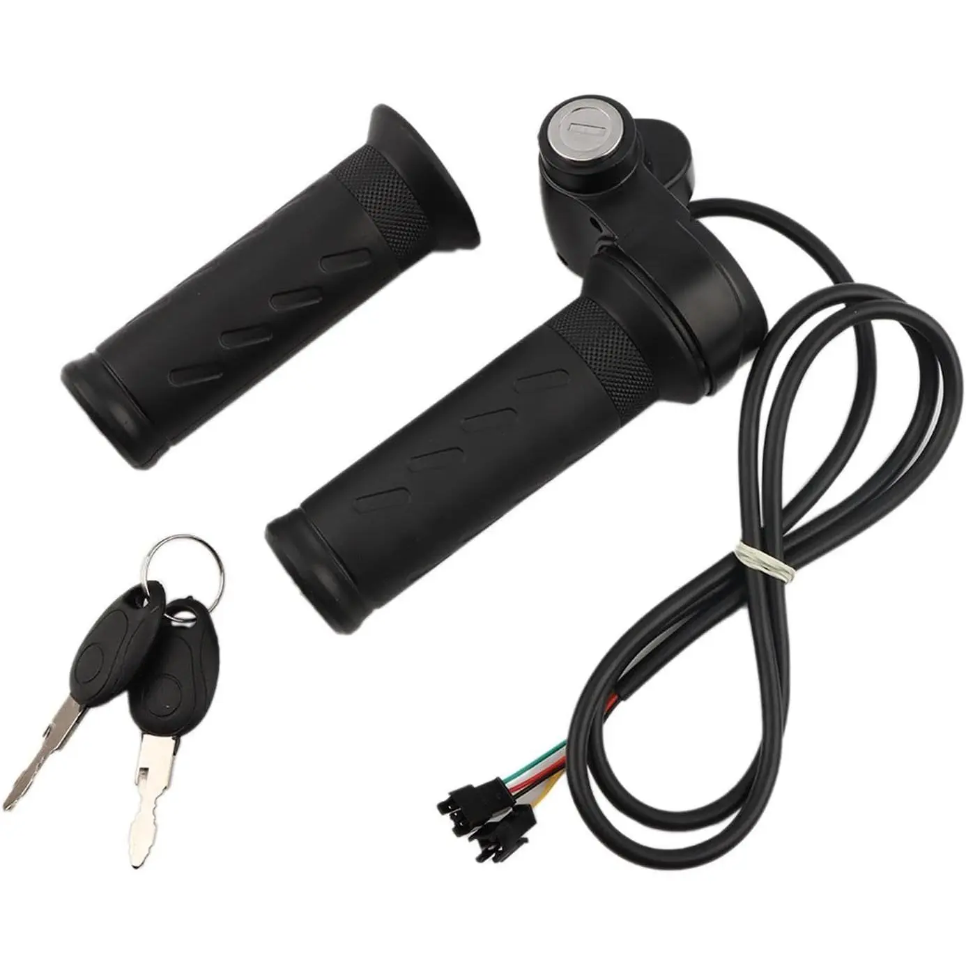 EBike 20X Full Twists Throttle, 3 Pin EBike Throttle Grip with Waterproof Joint, Right Hand Full Twists Throttle, 12V-72V EBikes Throttle Grip for Scooters and Electric Bicycles (COLOR:22mm/0.87in)