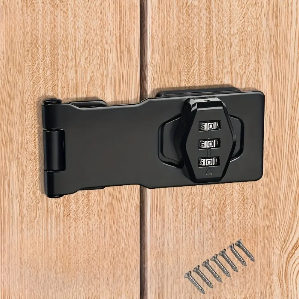 Mechanical Combination Lock Set, Keyless Rotating Latch Lock for Home, Garden, Indoor, Mailbox, Bathroom, Pet Door, Secure Access Solution