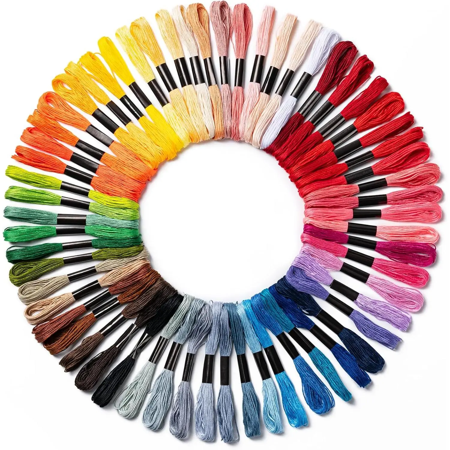 Friendship Bracelet String, 60 Skeins   Thread, 344.5 Inch  Embroidery Floss, Hand Embroidery Thread for DIY Sewing and Embroidery Crafts Making