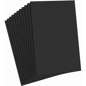 Black  Sheets Crafts, 8.5x5.5 Inch Eva Craft  Paper for Crafts Project Classroom Scrapbook DIY  (Black-10 Sheets)