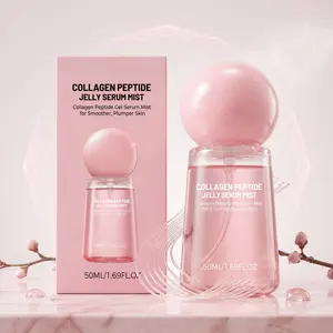 Collagen Peptide Jelly Essence Spray (50ML), Lightweight Texture, Portable Hydration, Smooth Facial Skin, Improve Skin Quality, Gentle Brightening Serum