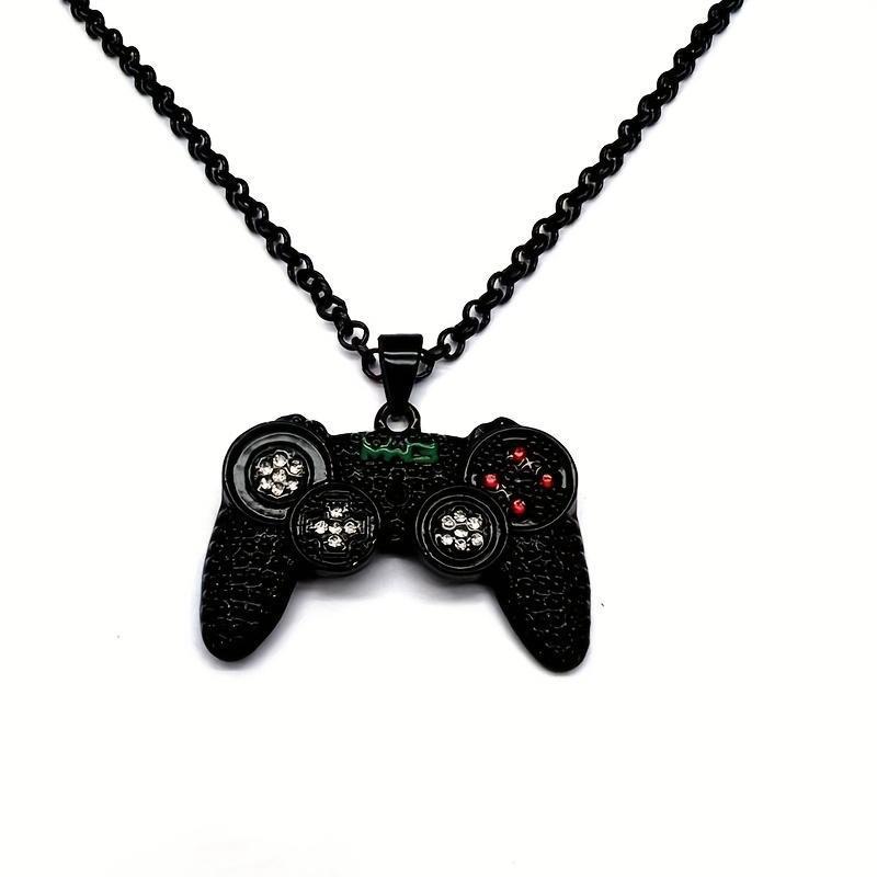 Golden Plated Game Console Pendant Necklace - A Perfect Hip Hop Accessory Boys' Holiday Jewellery Stylish cross necklace