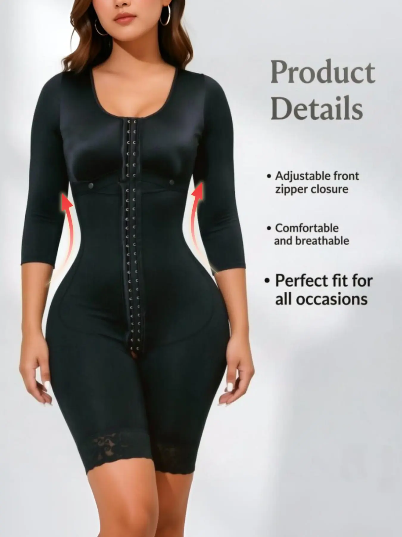 Elegant Women's Lace Patchwork Sleeveless Underwear Shapewear, Postpartum Waist Trainer, Butt Lifter, Body Sculpting Bodysuit, European Style