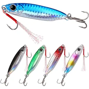 saltwater jig fishing lure, with ultra-sharp hook, saltwater spoon bait, suitable tuna and salmon, sea fishing bait, trolling spoon bass fishing