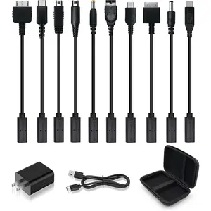 Retro  Console Power  Kit - Multiple Interfaces, Free Conversion - Compatible with VITA1/VITA2/NDSL/Wii-U-pad/3DS/PSP/GBA SP/GBM/PSP GO/GB