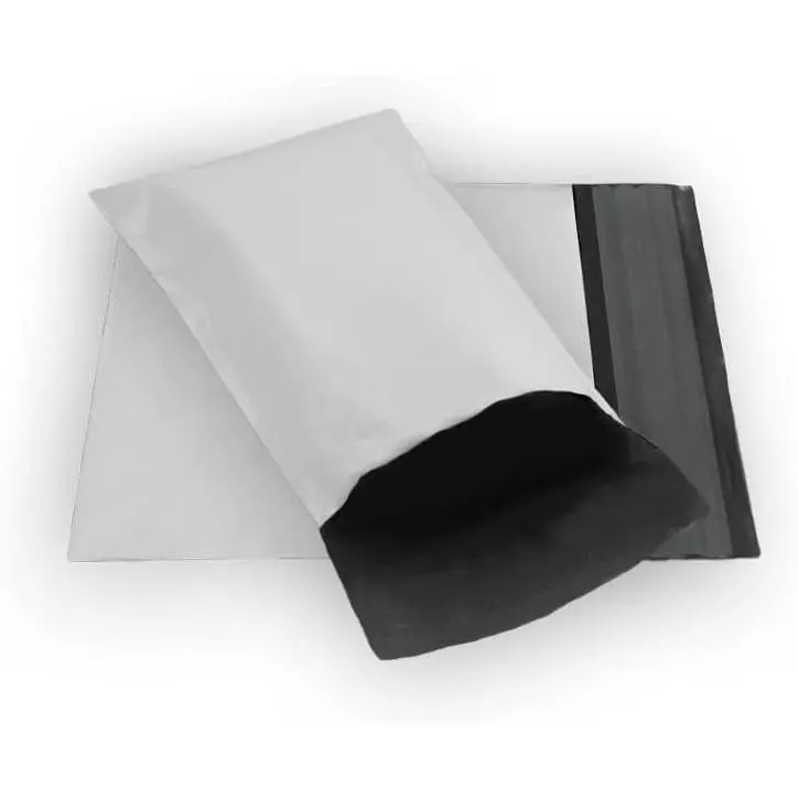 100 Size #00 Self-Sealing Plastic Shipping Envelopes, 4x6 in 2.35 Mil White Small Poly Mailing Bags