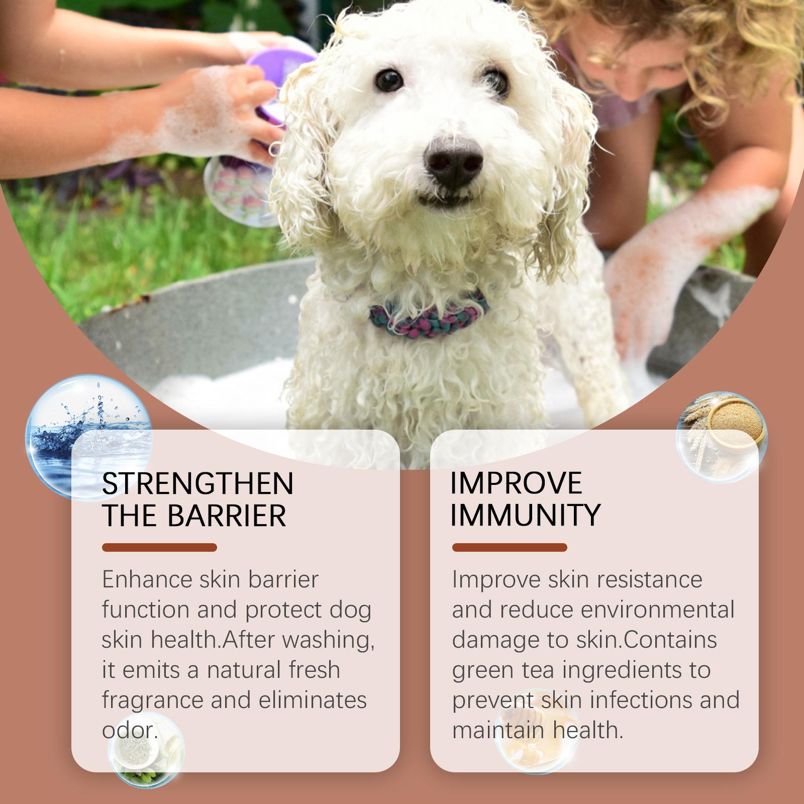 Yegbong Shampoo For Dogs Gentle Cleansing Shampoo For Dog Hair Moist, Smooth And Tangle-Free