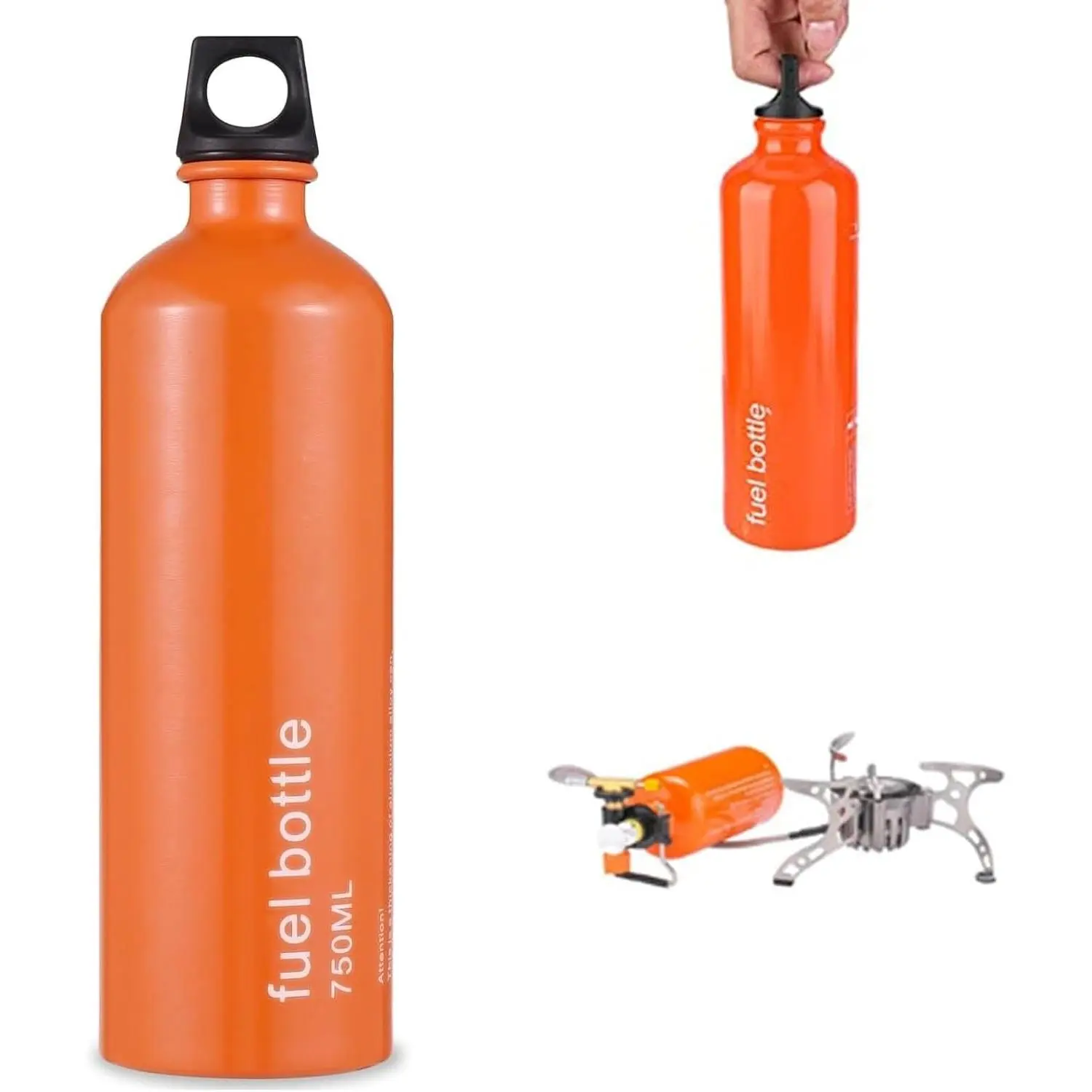 Aluminium Fuel Bottle 750ml - Camping Fuel Container, Leak-Proof Oil Storage Can with Durable Aluminum Construction for Outdoor UseGift.