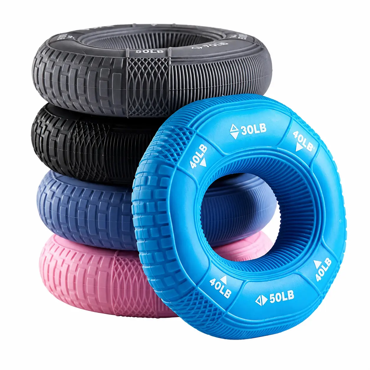Ergonomic Silicone Grip Ring for Hand Strength Training – Non-Slip Resistance Tool for Arm Muscle Development, Finger Dexterity Improvement, and Rehabilitation Exercises Suitable for Adults, Teens, and Children