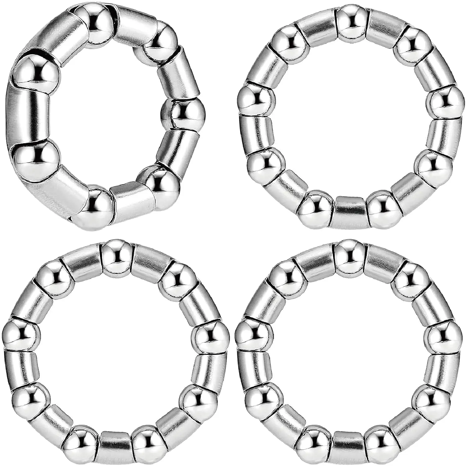 Durable Crank Bearings, 4-Count Set, Precision Engineered 5/16" x 9 Balls with BMX Fit for Beach Cruisers & Stretch Bicycles, Smooth Ride, 5/16"X9balls, Crank Upgrade
