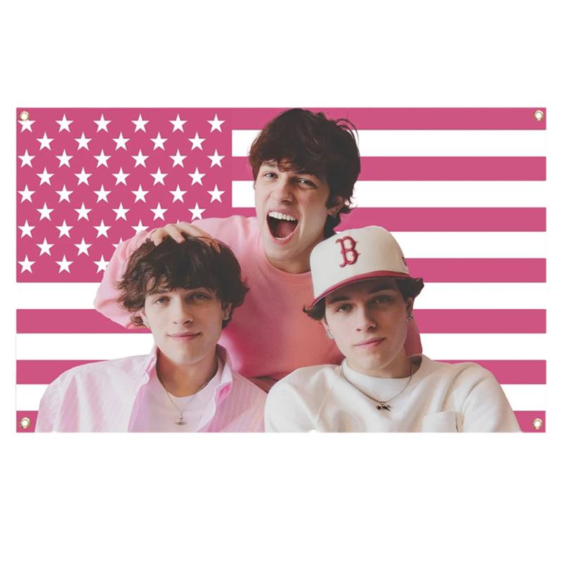 Sturniolo Triplets American Flag Tapestry for Wall Hanging College Dorm Cave Bedroom Living Room Party Decoration Banner,gifts boyfriend,wall decor