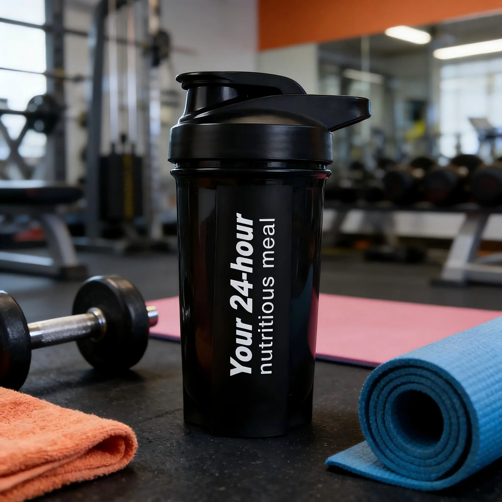 New Food Grade Material Convenient Shaker Protein Powder Milkshake Mixer Fitness Water Bottle Suitable for Sports Gym Hiking Includes Stainless Steel Stirring Ball Protein Shaker Bottles