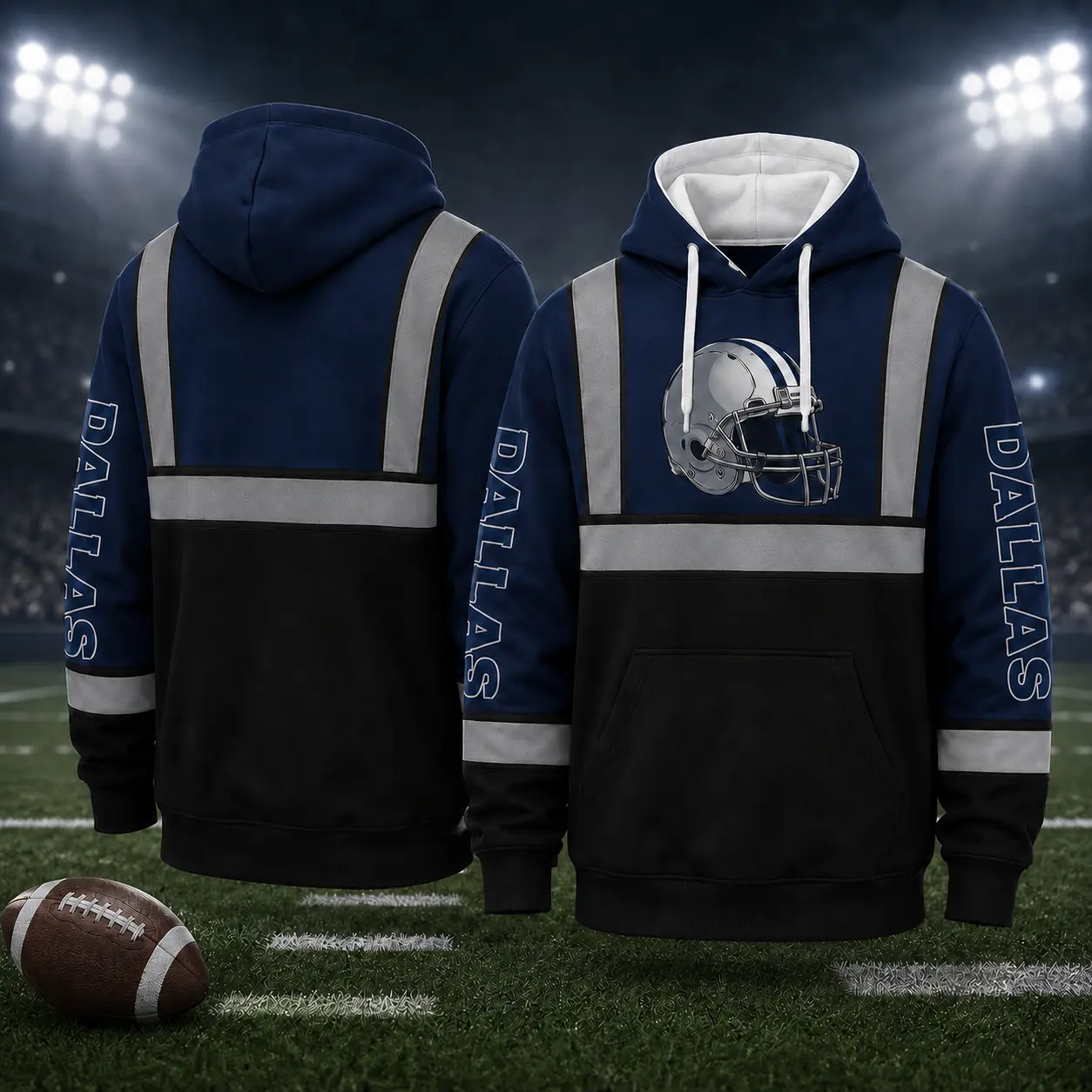 Unisex All Team Football Helmet Graphic Hoodie, Long‑Sleeve Fan Sweatshirt With City Name Print, Game Day Casual Streetwear for Sports Fans