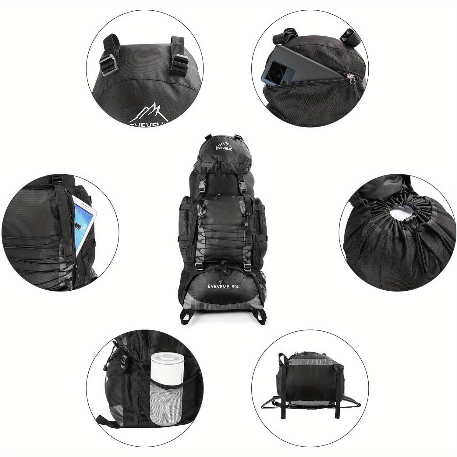 Stop playing Tetris with your camping gear.  90L mega daypack means you just throw everything in. Integrated hydration? Keeps you drinking hands-free. Ideal for long hauls.