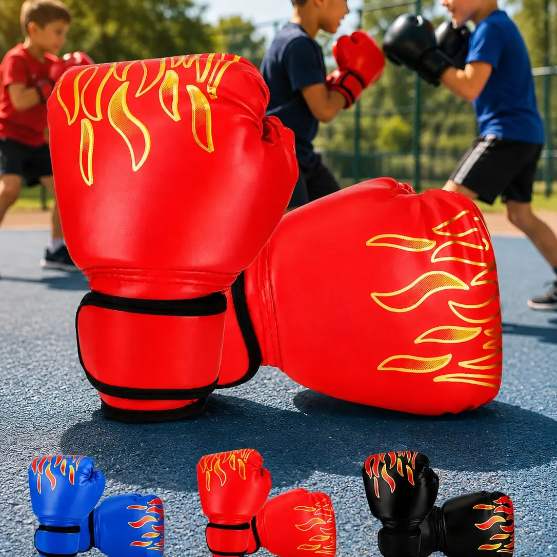 Boxing Gloves for Training, Half-Finger Muay Thai Punching Mitts, All-Season Fitness Gear, Ideal for Martial Arts Practice, Martial Arts Training Equipment, Punch Workout Gear
