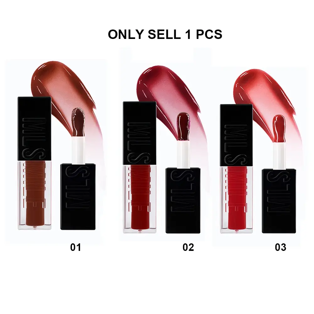 Single Pack 3 Colors Honey Lip Gloss, Glossy Juicy Lip, Moisturizing and Hydrating, Long-Lasting Shine, Perfect for Daily Use