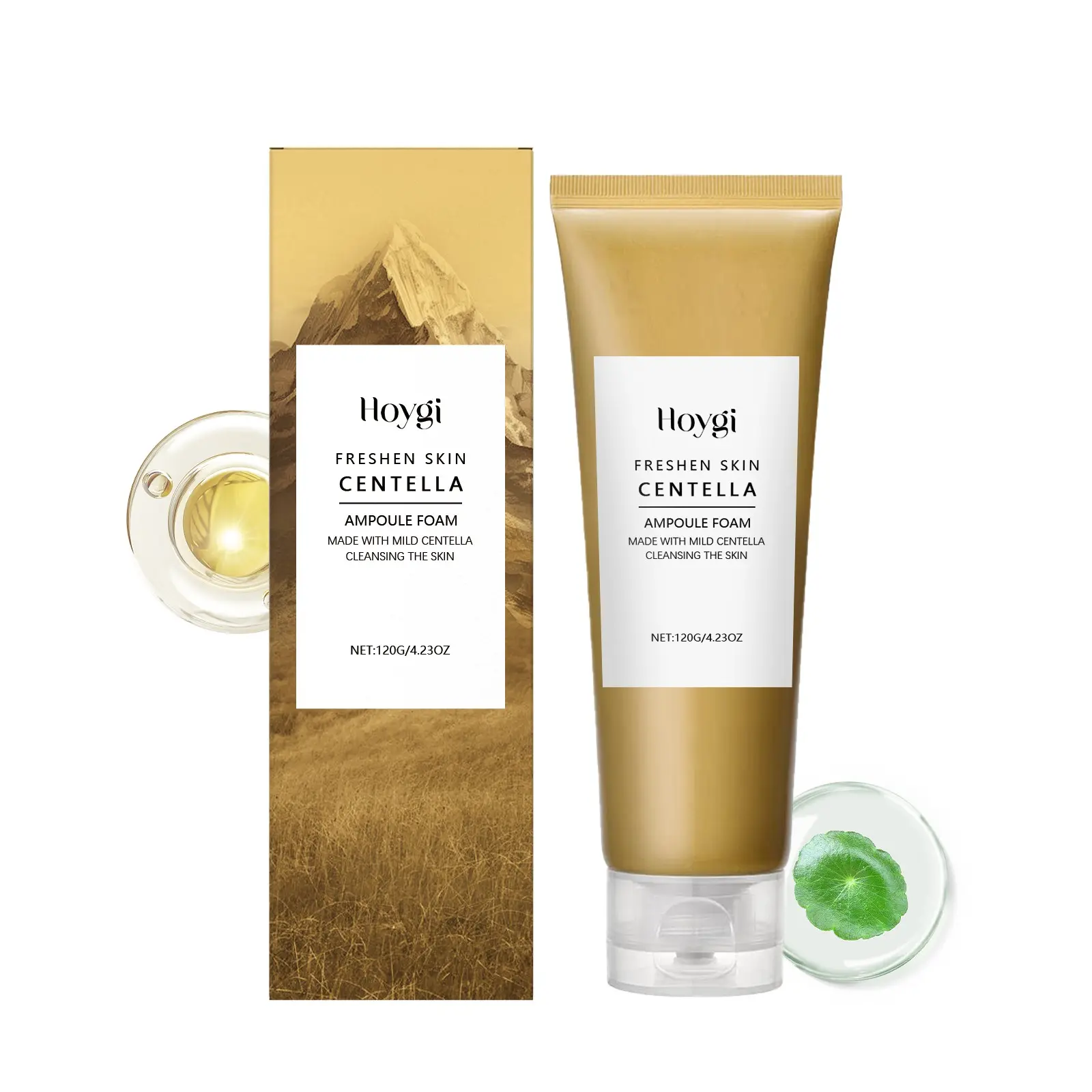 Hoygi Centella Asiatica Moisturizing Cleanser, Gentle Facial Wash, Purify Pores, Refreshing & Nourishing Skin Cleanser