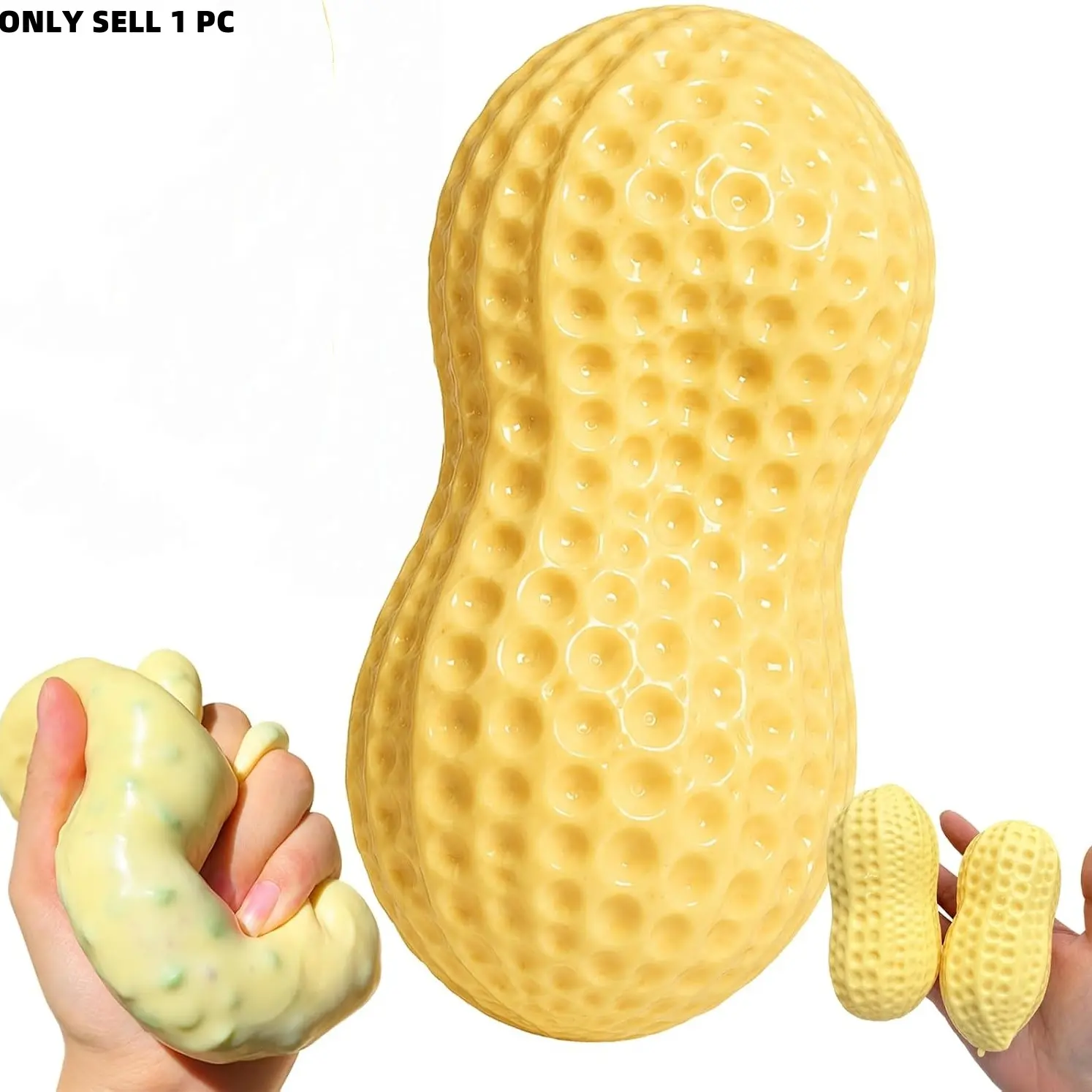 Crunchy Peanut Squishy, Peanut Squishy Crunchy for Adult，1 PC | Crunchy Squishy Peanut, Squishy Peanut Crunchy, Peanut Crunchy, Stress Relief Squishy
