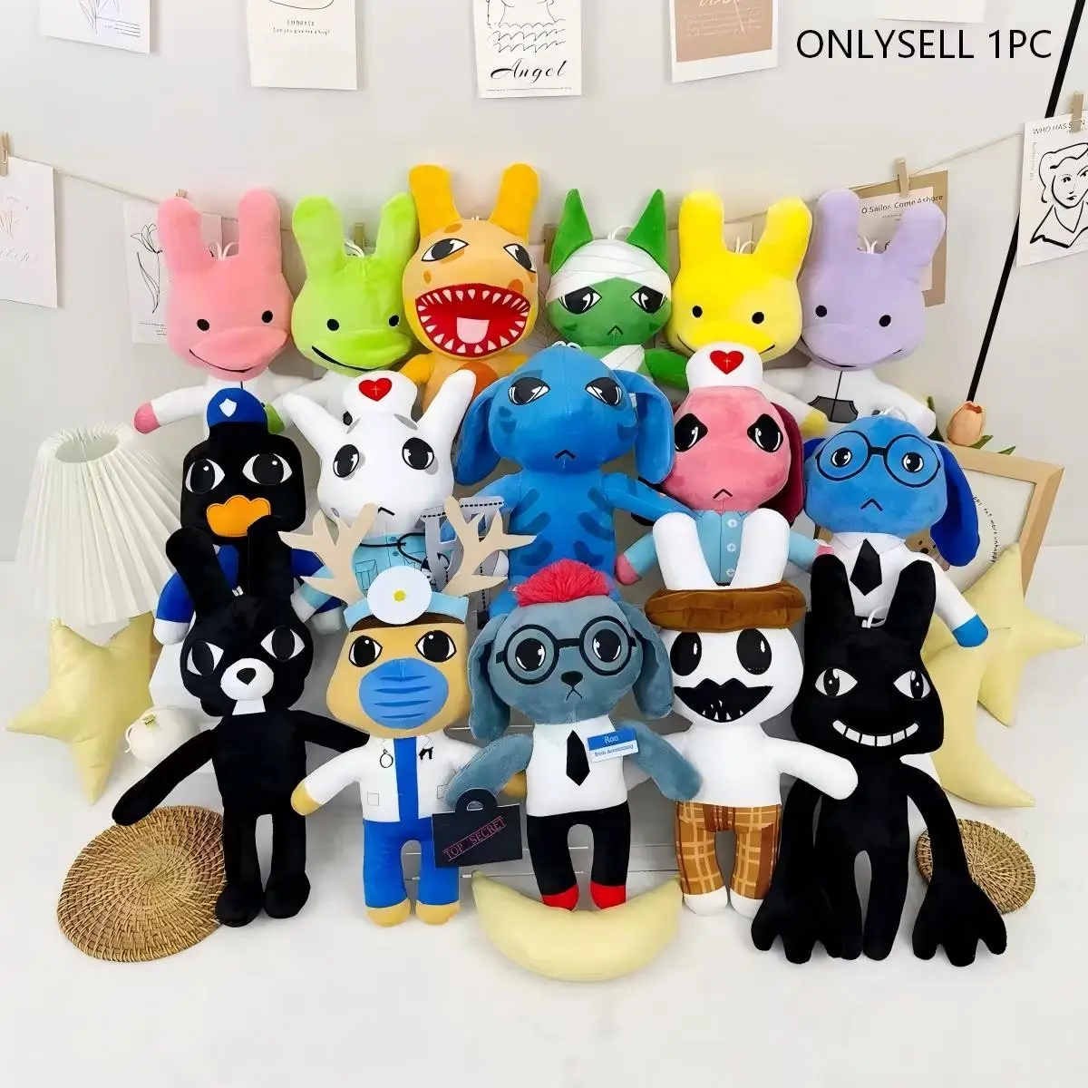 Animal Hospital Plush Toy, 12 inch Stalker Plushies Inspired by Animal Hospital, Game Role Stuffed Animals for Fans, Halloween Collectible Gift for Kids Boys Girls and Adults