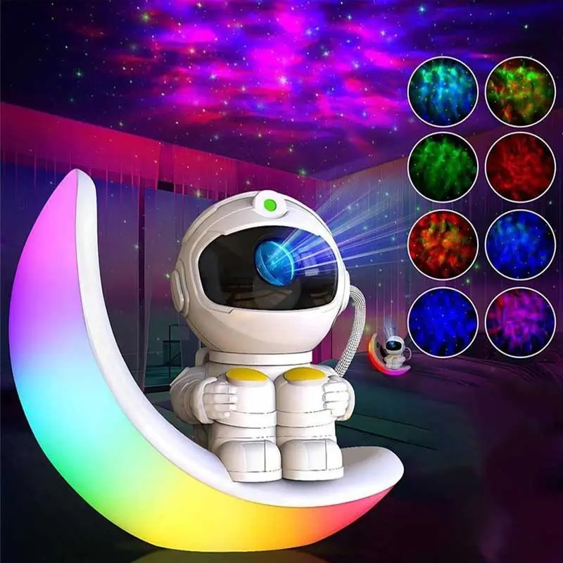 Astronaut Galaxy Projector Moon Night Light, Star Ceiling Projector Galaxy Light with Timer and Remote Starry Nebula LED Lamp, Star Lights  Bedroom Decor, Christmas, Birthday, Cool Lights