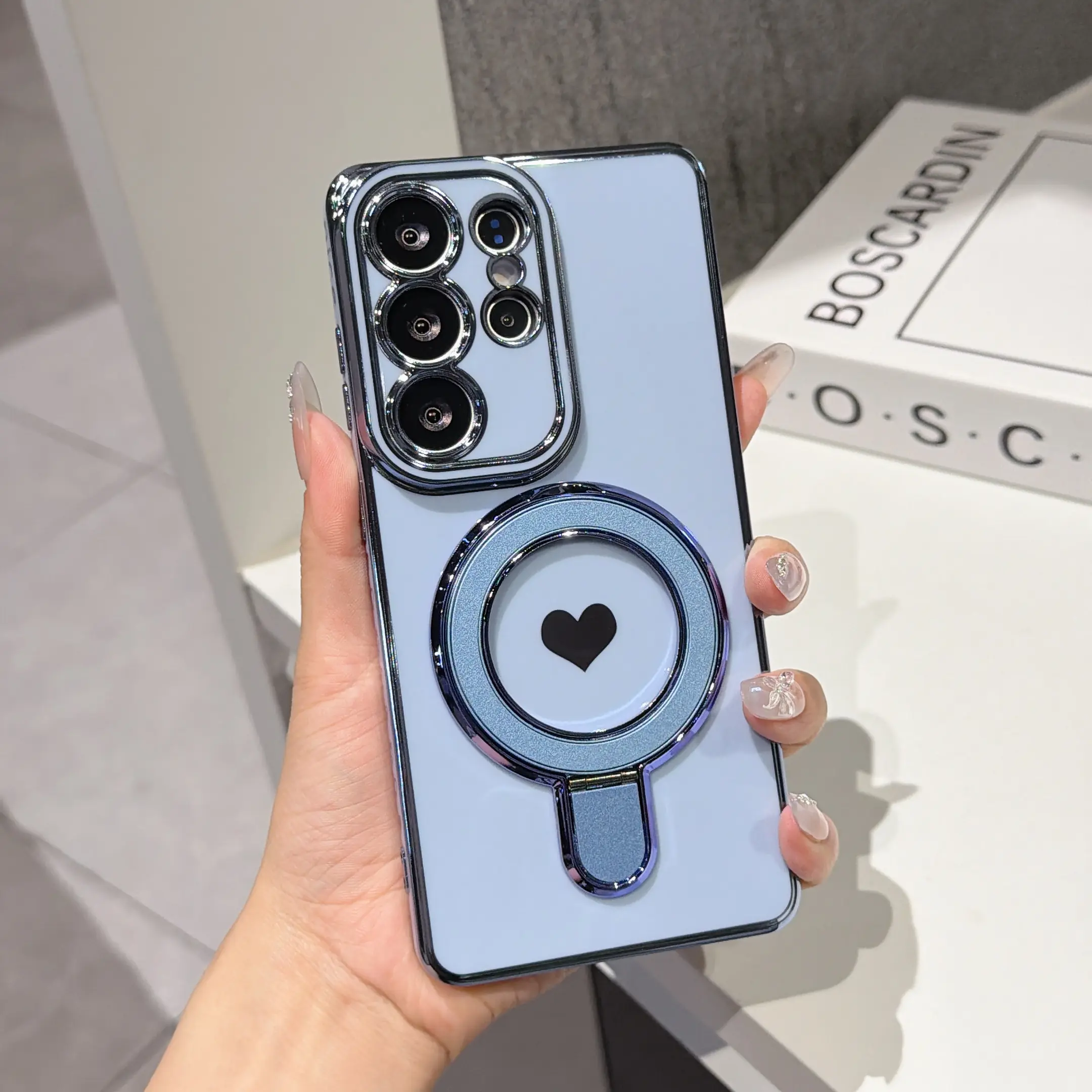 for Samsung Galaxy S26 Ultra S25 S24 S23 S22 S21 Ultra S25FE, S26 Plus, Durable TPU Material, with Stand Function, Fashion Phone Case