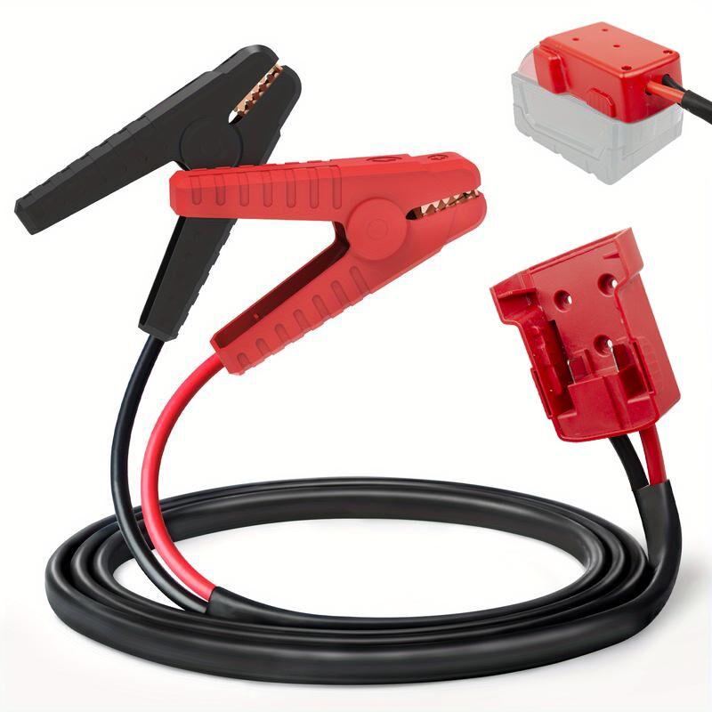 Car Starter Jumper Cables with Adapter for 18V/20V DCB Battery - 8AWG, 5.9ft Jump Starter Booster Pack (Battery Not Included)