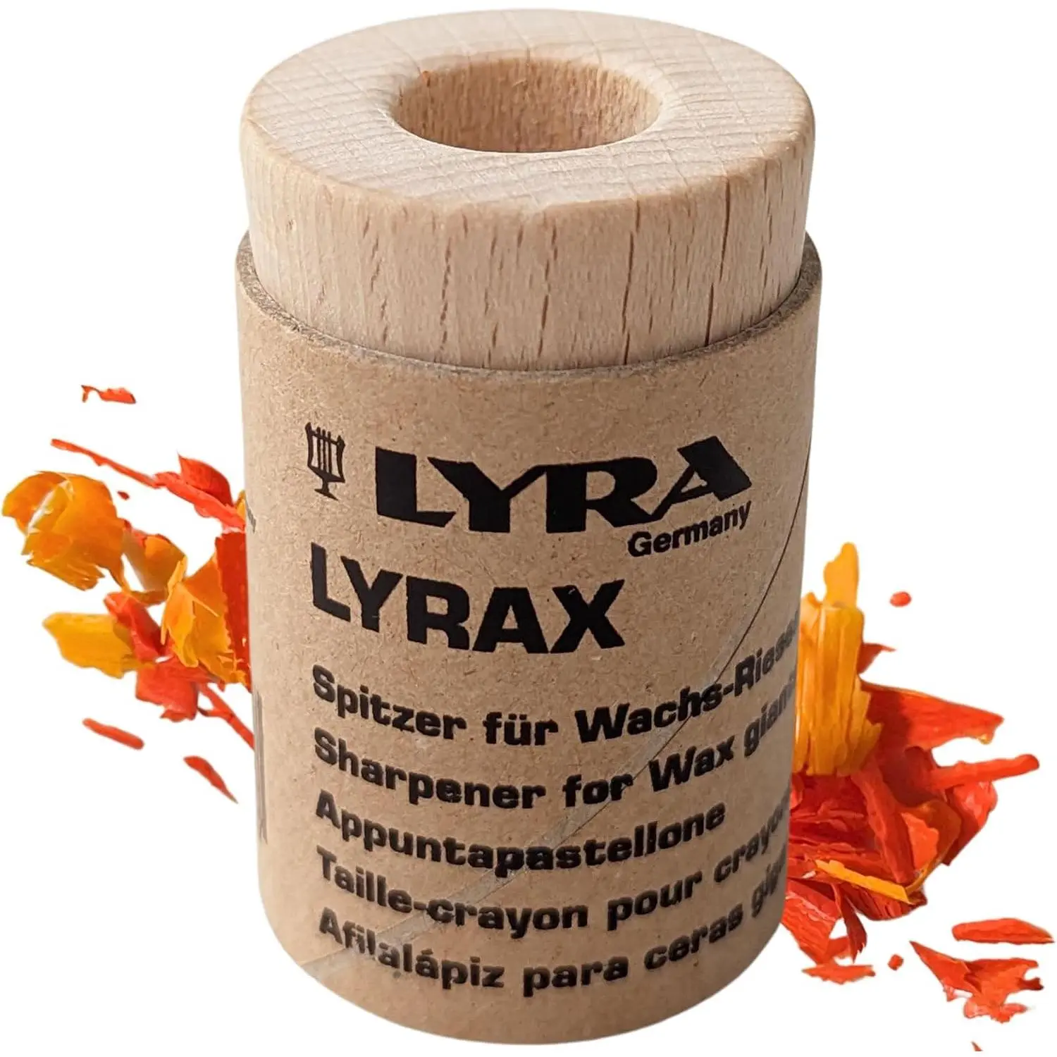 Lyra  Stick Crayon Sharpener-Twist Off  Top w/Cardboard Barrel-  Crayon Sharpener for Large Beeswax Crayons -Waldorf Art Supplies,