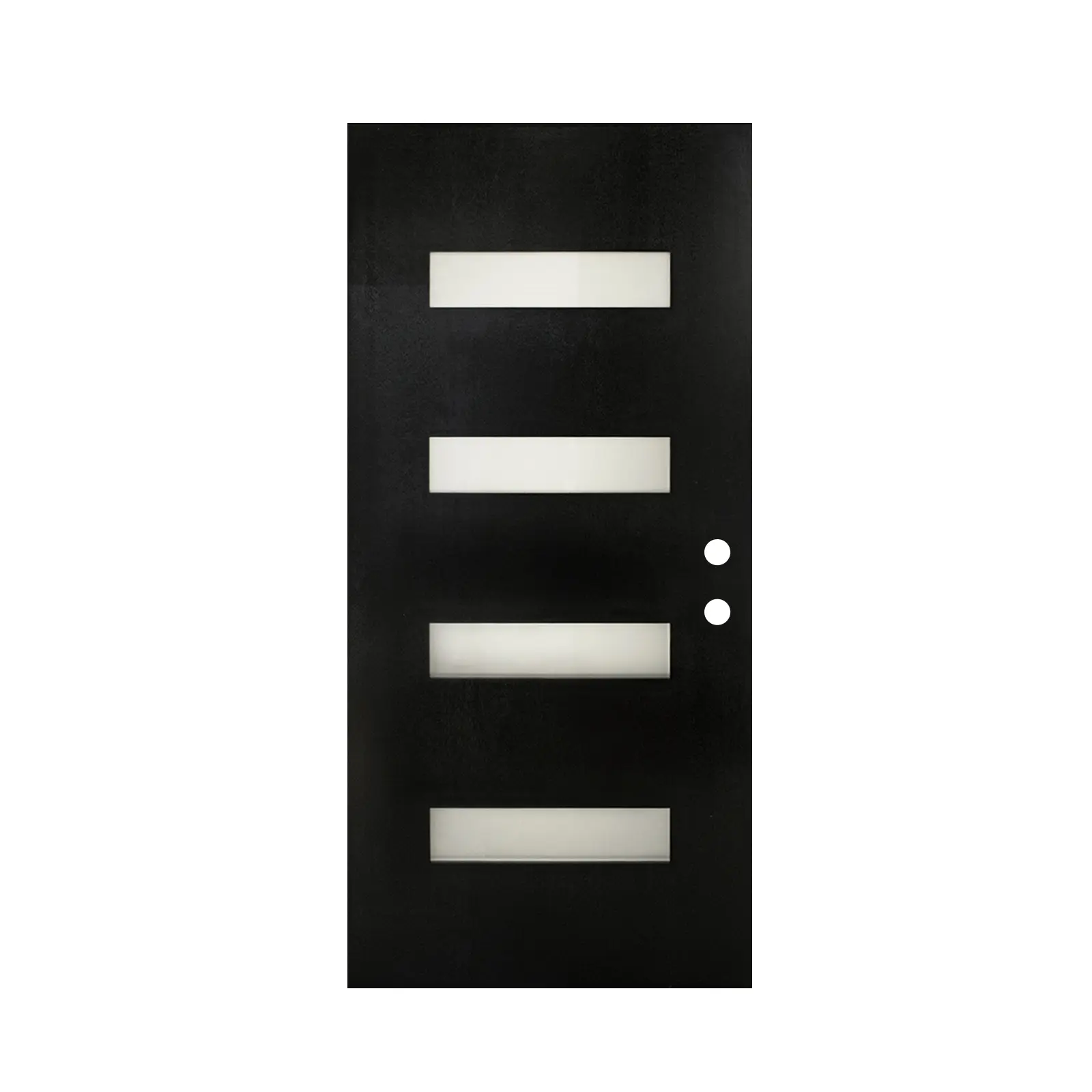 ARCH 36x80 Fiberglass Entry Door with Brickmould Frosted Glass Black Finish Knock-Down Contemporary Front Door Left Hand Inswing Single Prehung Exterior Door for Home Entrance Modern Style, Home Furniture and Household Product Search Terms