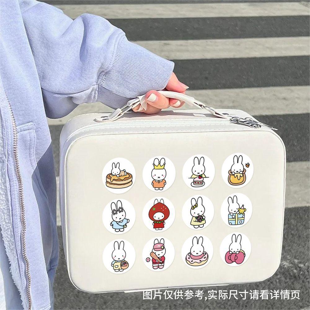 500Pcs Kawaii Miffy Rabbit Sticker Seal Sticker Cartoon Rabbit Roll Sticker Cartoon Ins-style Planner Decoration Gift