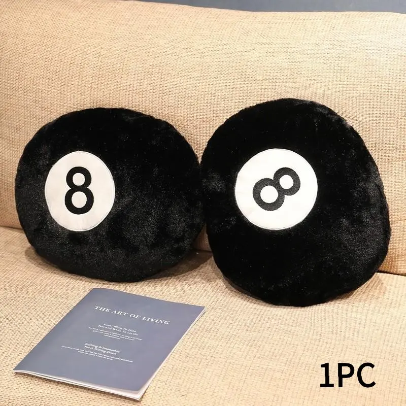 Multifunctional 8-Ball Billiard Plush Pillow, Soft Washable Sofa Cushion, Home Decorative Cushion, Home Decor, Perfect Holiday Gift, Suitable for Couch/sofa Chair, Creative Decorative Cushion