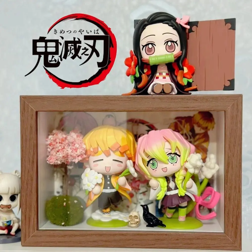 Demon Slayer Tanjiro Kamado Nezuko Anime Cartoon Figure Blind Box Creative Personalized Statue Model Ornament Surprise Gift Box