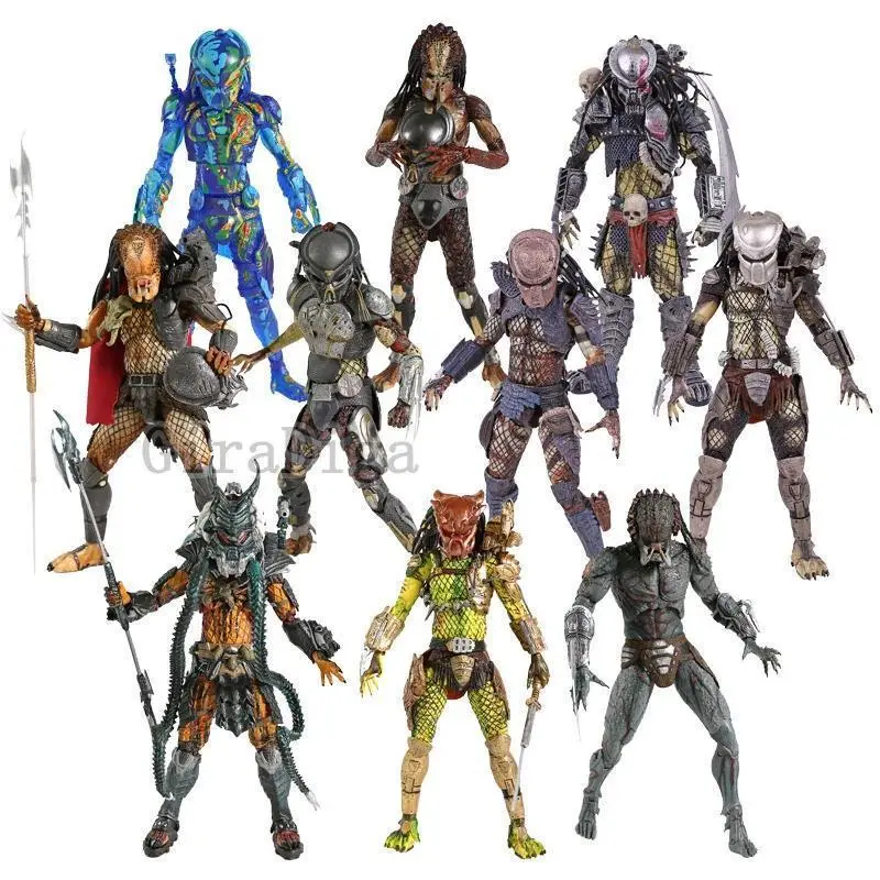 2026 hot itemNECA PREDATOR Concrete Jungle Jungle Hunter Fugitive Predator Clan Leader Ultimate Action Figure Collectible Model Toy Popular toys
