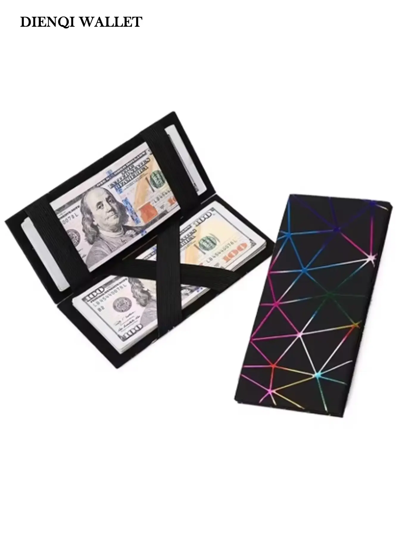 Women's Wallet Magic Elastic Money Clips Business Magic Wallet Long Wallet Slim Minimalist Stretch Band Money Clip Cash Clips Bi-fold Purses Wallet PU Leather Wallet for Women,Gifts,Daily Use