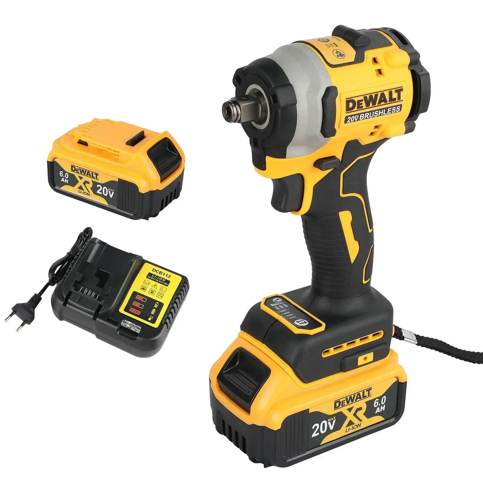 DEWALT DCF850 20V Cordless Impact Wrench | High Torque Power Tool | Rechargeable Lithium Battery | Heavy-Duty Electric Wrench for Auto & Construction