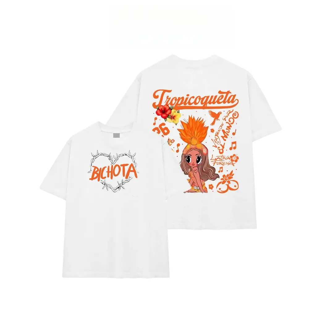 Latin Bichota style shirt, Tropitour premium cotton T-shirt, Latin queen fan style, Latin pop pattern T-shirt, unisex shirt, comfortable for summer, breathable, pure cotton