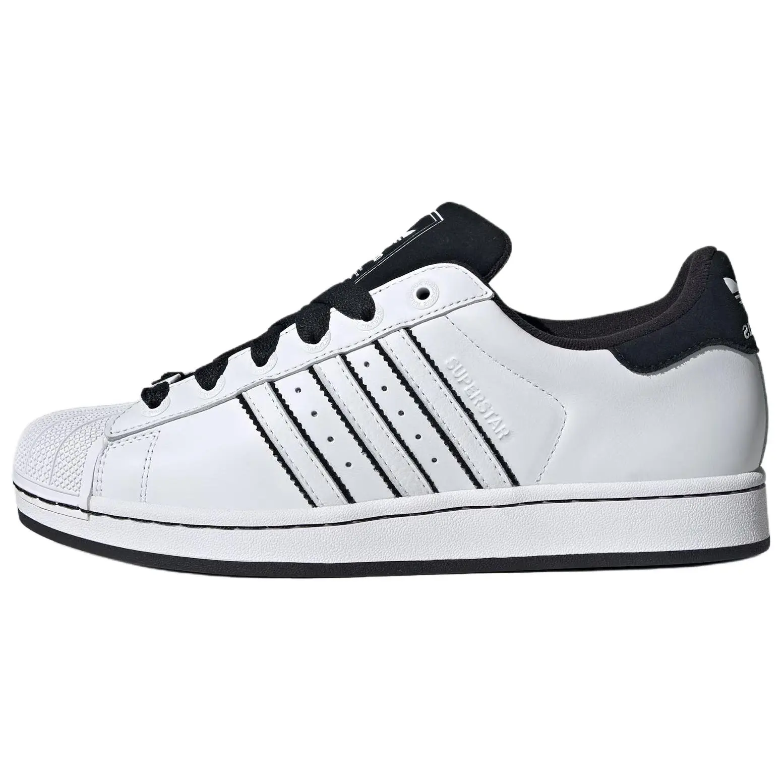 Adidas Originals Superstar 2 Leather Sneakers for Men and Women – Comfortable, Soft, Lace-Up, Black and White Verifiable, with credentials and supporting global authentication