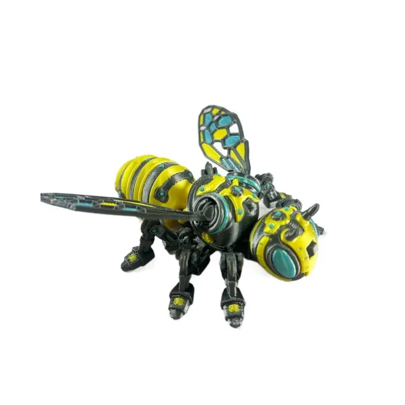 3D Printed Mechanical Bee Simulation Animal Display Ornament, Realistic Bee Figurine for Home Decor, Unique Gift Idea for Nature Lovers, Bee Statue