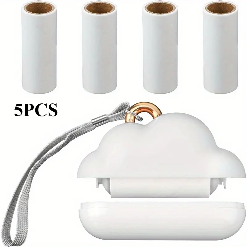 Mini Compact Travel-Size Lint Roller with 150 Refillable Papers - Portable, Reusable Mini Clothes Lint Remover for Pet Hair, Ideal for Clothing and Fabrics, Travel Essential | Compact Design | Refillable Sheet Reusable Lint Rollers