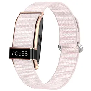New Smart Band, Micro Screen Smart Watch, Fitness Tracker, Step Counter, Distance Logger, Calorie Burner, Remote Photo, Multiple Modes, Vibration Alerts, Nylon Strap, Lightweight, Comfortable Wear, Smart Bracelet, Fitness Tracker, Smart Watch