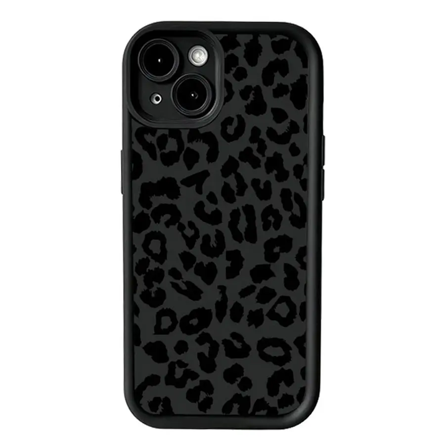 Leopard Print Shockproof Soft Slim Fit Phone Case for iPhone 17/16/15/14/13/12/11 Pro, Plus, Pro Max, mini, X, XS, XS Max, Air, 16e, 17e Series - Full Camera Protection Mobile Phone Accessories, Available in Black, Pink, Ivory, Wine, Lt Coffee, Smartphone