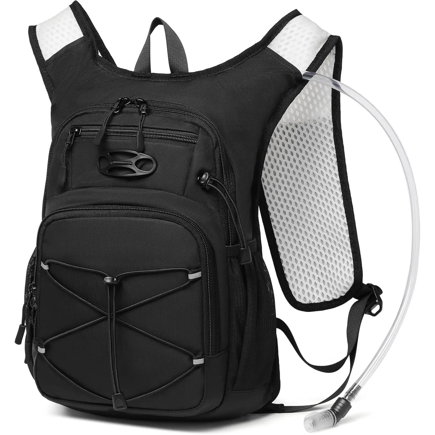 Lightweight Hydration Backpack with 2L/3L Water Bladder, Unisex Water Daypack for Cycling Hiking Rave