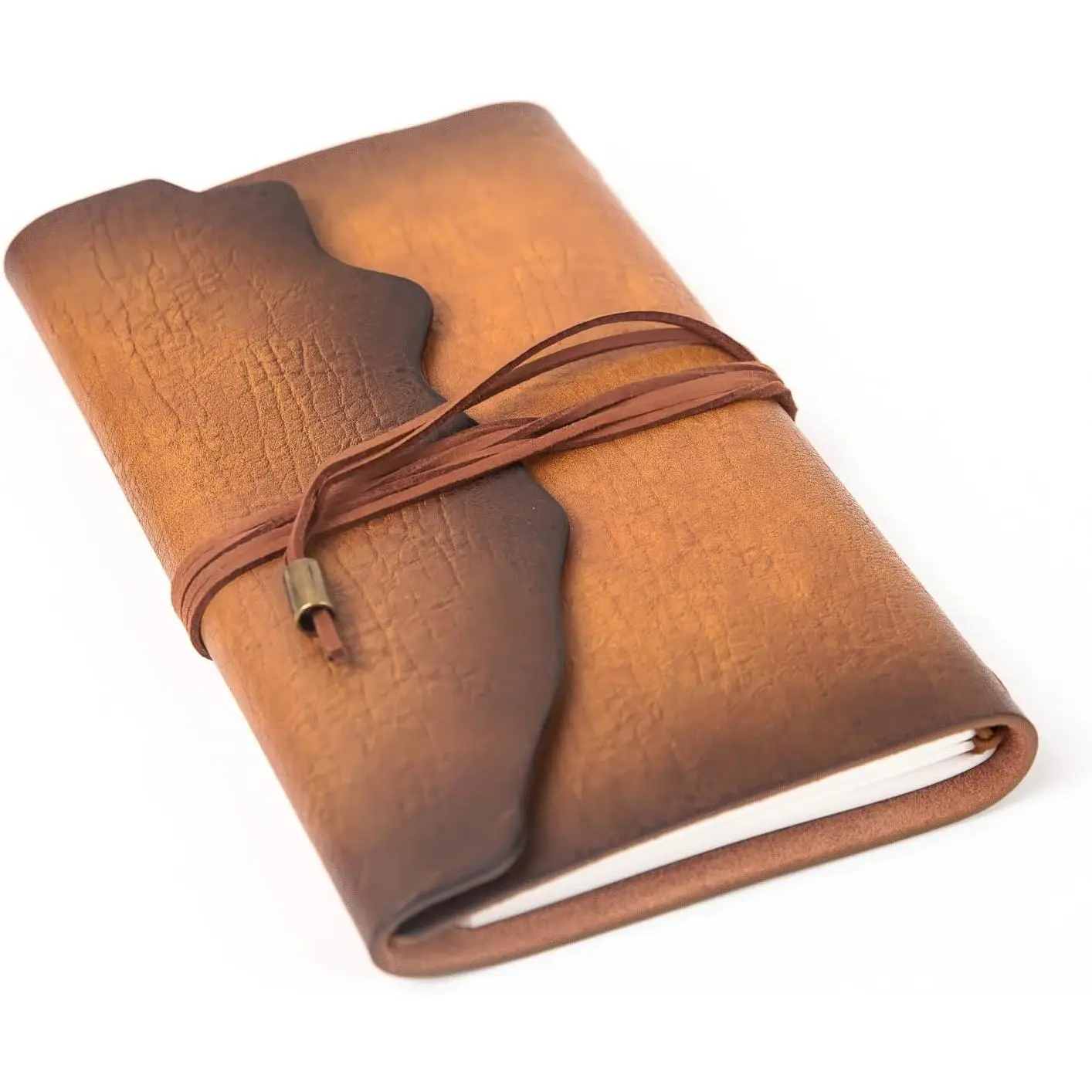 Refillable Leather Journal Travelers Notebook,Brown, A5 |  Style,Diary Notepad Sketchbook  for Writing,Travel, For Men&Women